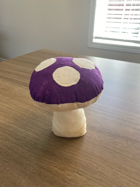 Other - Handmade Plush Purple Mushroom Decor Pillow
